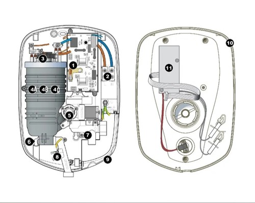 Triton t100xr shower parts - shower, and